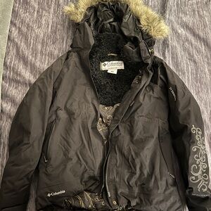 Columbia Ski Jacket with Fur Hood